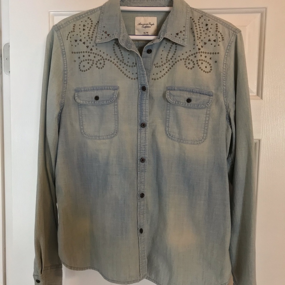 American Eagle Outfitters denim top, size XL